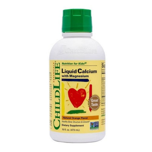 Essentials Liquid Calcium With Magnesium Natural Orange 16 Oz by Child Life Essentials