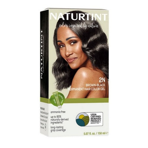 Permanent Hair Color 2N Brown Black 5.07 Oz by Naturtint