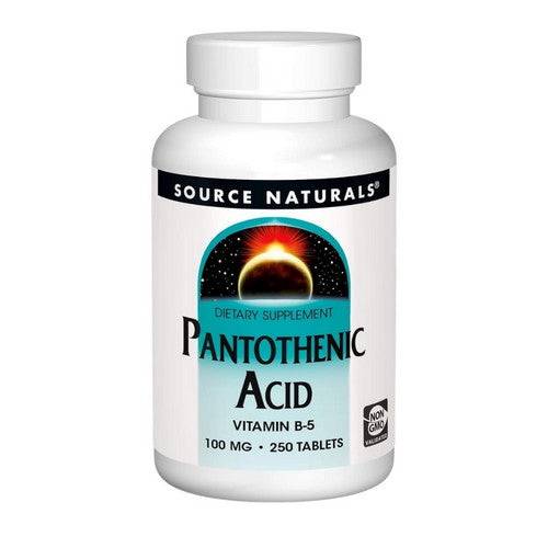 Pantothenic Acid 250 Tabs by Source Naturals