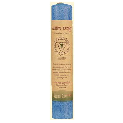 Positive Energy Chakra Visuddha 8 Inches Candle Blue 1 Count by Aloha Bay
