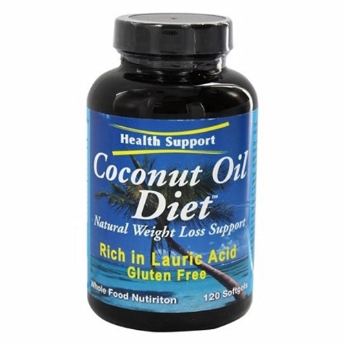 Coconut Oil Diet Natural Weight Loss 120 Softgels by Health Support