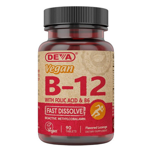 Vegan B12 Fast Dissolve 90 Tabs by Deva Vegan Vitamins