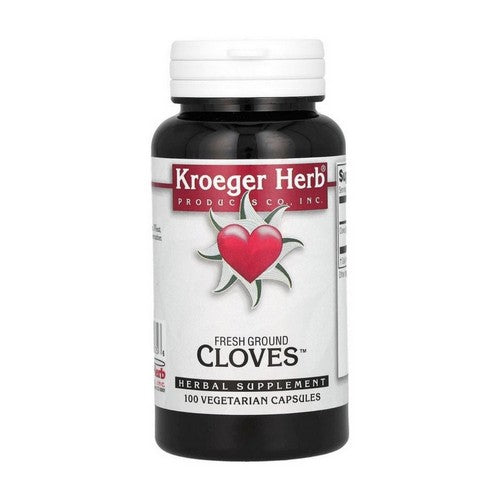 Fresh Ground Cloves 100 Veg Caps by Kroeger Herb