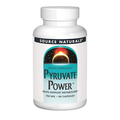 Pyruvate Power 90 Caps by Source Naturals