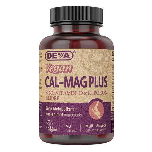 Vegan, Cal-Mag Plus 90 Tab by Deva Vegan Vitamins