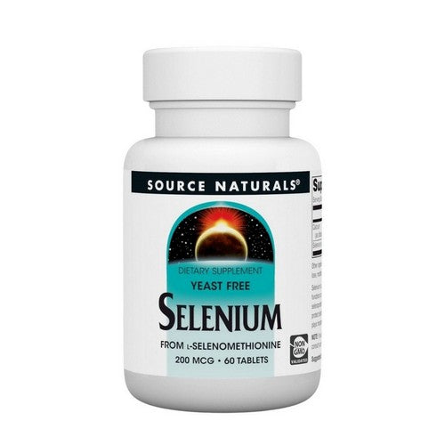Selenium Yeast Free 60 Tabs by Source Naturals