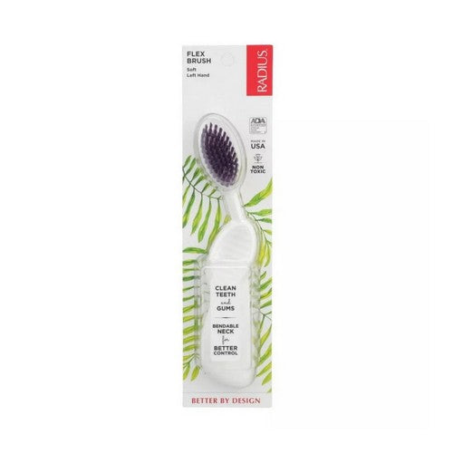 Radius Flex Brush Toothbrush Soft Assorted Colors Right Hand 1 Count by Radius