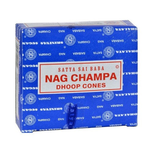 Nag Champa Incense Cones 12 Count by Sai Baba