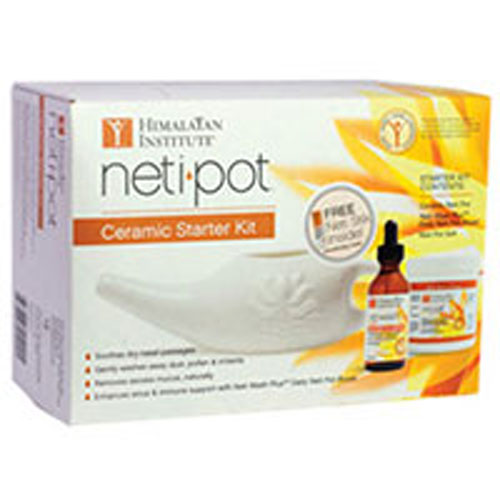 Neti Pot Ceramic Starter Kit KIT by Himalayan Institute
