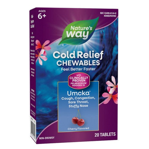 Umcka Cold Relief Chewables 20 Chews by Nature's Way