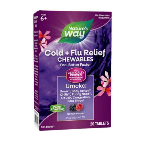 Umcka Cold And Flu Relief Chewables 20 Count by Nature's Way