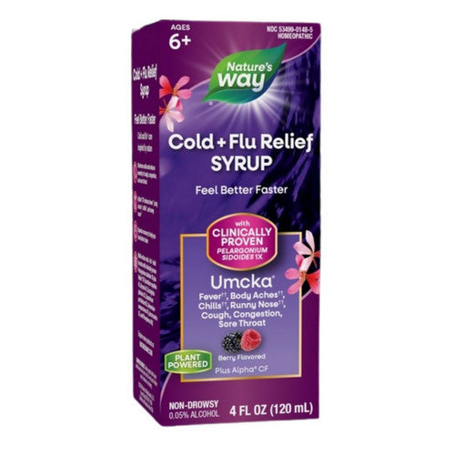 Umcka Cold+Flu Relief Syrup 4 Oz by Nature's Way