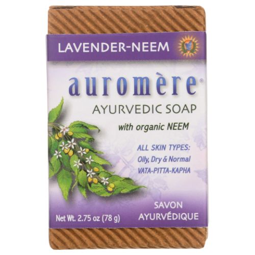 Bar Soap Ayurvedic-Himalayan Rose Lavender-Neem, 2.75 oz by Auromere