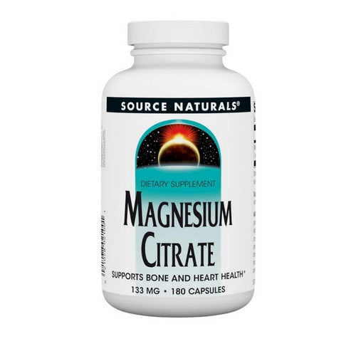 Magnesium Citrate 180 caps by Source Naturals