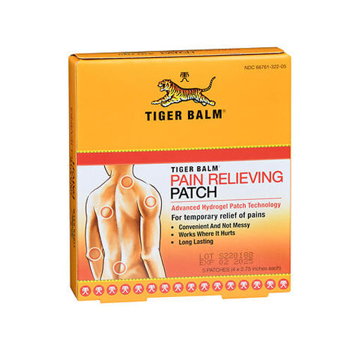 Pain Relieving Hydrogel Patch Larger Size 5 Count by Tiger Balm