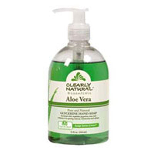 Liquid Soap With Pump Aloe vera 12 Oz by Clearly Natural