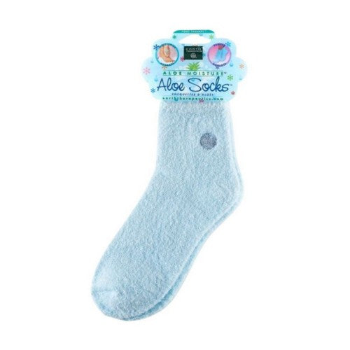 Aloe Socks Blue 1 Pair by Earth Therapeutics