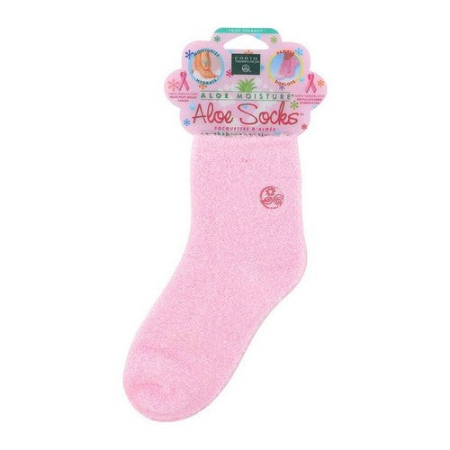 Spa Socks Aloe Infused Pink 1 Pair by Earth Therapeutics