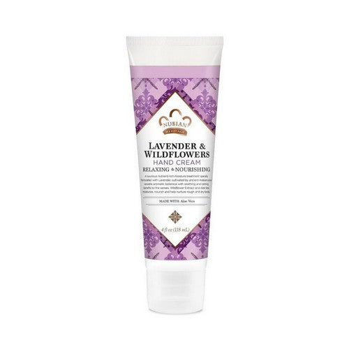 Lavender And Wildflowers Hand Cream Lotion With Shea Butter 4 Oz by Nubian Heritage