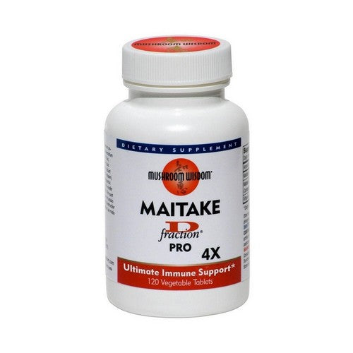 Maitake D-fraction Pro 4X 120 vegiTabs by Mushroom Wisdom