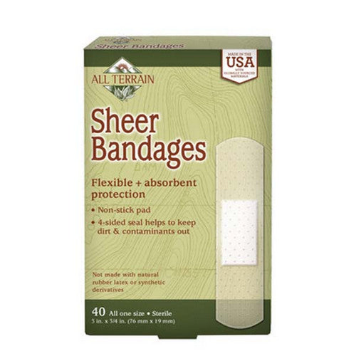 Sheer Bandages Sheer 3/4 Inch/3 Inch 40 Pc by All Terrain