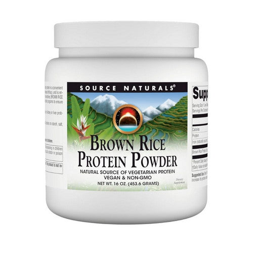 Brown Rice Protein Powder 1LB (454gm) by Source Naturals