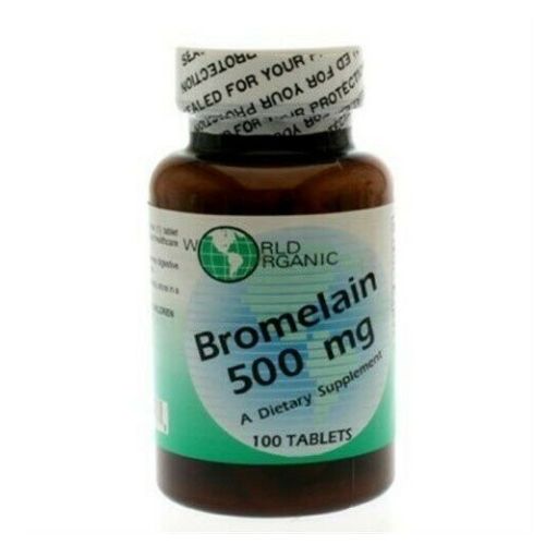 Bromelain 100 Tabs by World Organics