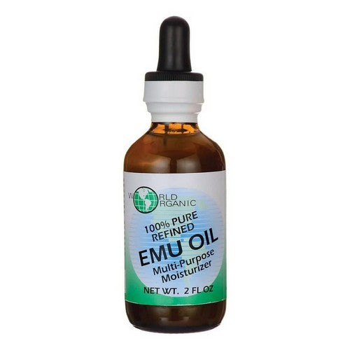 EMU Oil 100% pure with Dropper 2 Oz by World Organics