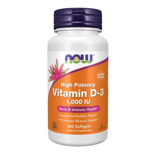 Vitamin D-3 360 Softgels by Now Foods