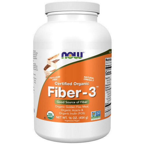 Organic Fiber-3 16 OZ by Now Foods