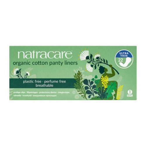 Organic Cotton Panty Liners Ultra Thin 22 Count by Natracare
