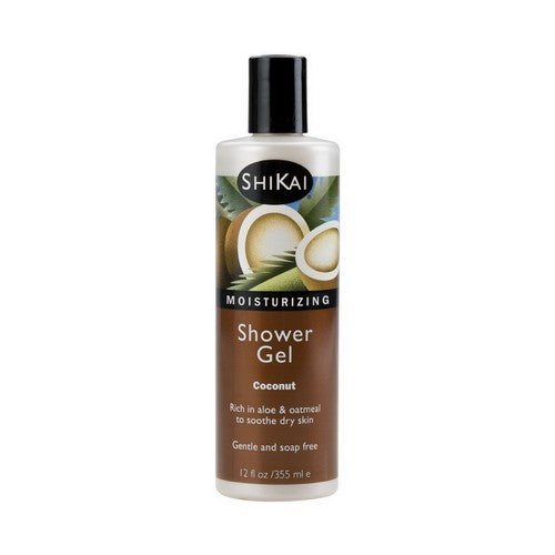 Moisturizing Shower Gel Coconut 12 Oz by Shikai