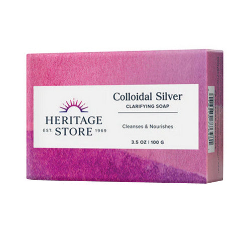 Colloidal Silver Soap Bar 3.5 OZ by Heritage Store
