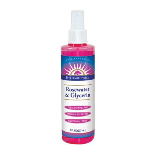 Rosewater & Glycerin Atomizer 8 OZ by Heritage Store