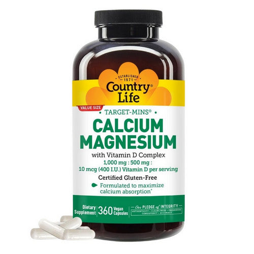 Target Mins Calcium Magnesium With Vitamin D Complex 360 Veg Caps by Country Life