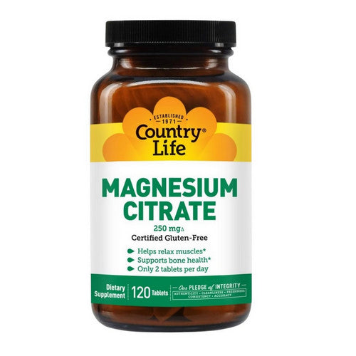 Magnesium Citrate 120 Tabs by Country Life