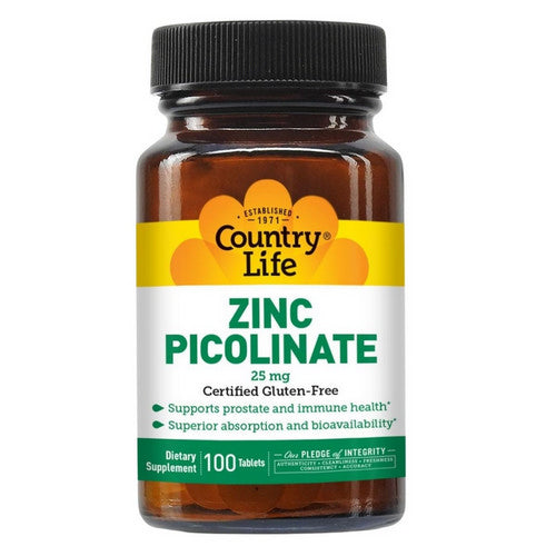 Zinc Picolinate 100 Tabs by Country Life