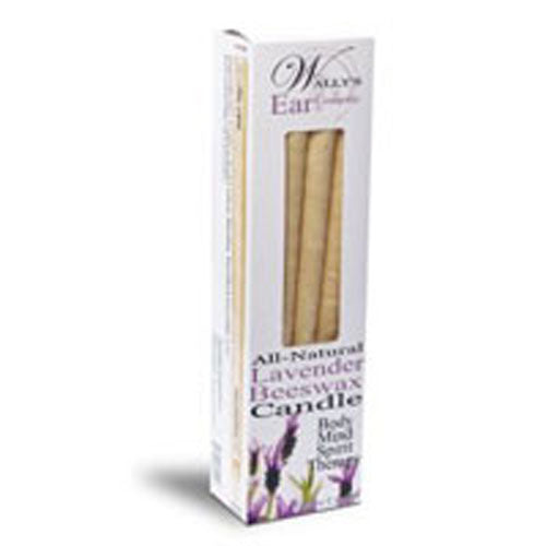 All Natural Beeswax Candle Lavender 4 pkt by Wallys Natural Products