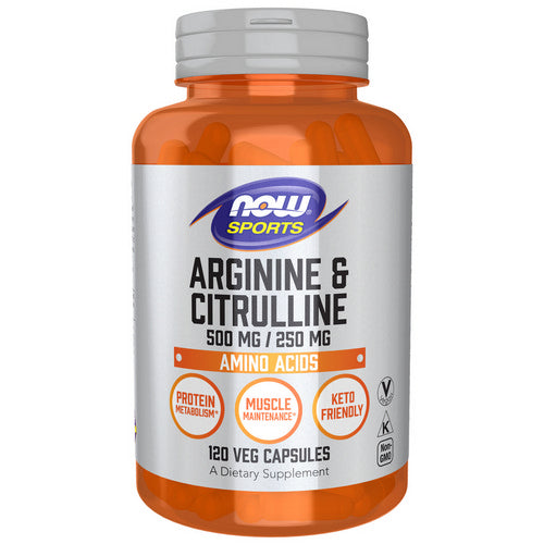 Arginine & Citrulline 120caps by Now Foods