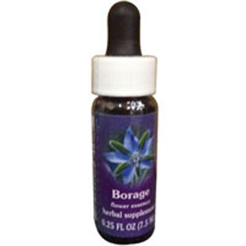 Borage Herbal Supplement Dropper 0.25 oz by Flower Essence Services