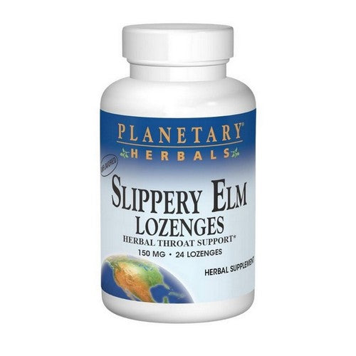 Slippery Elm Lozenges 24 Count by Planetary Herbals