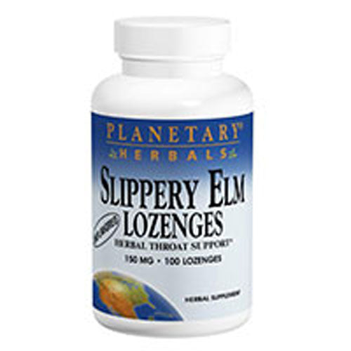 Slippery Elm Lozenges Unflavored 200 lozenges by Planetary Herbals