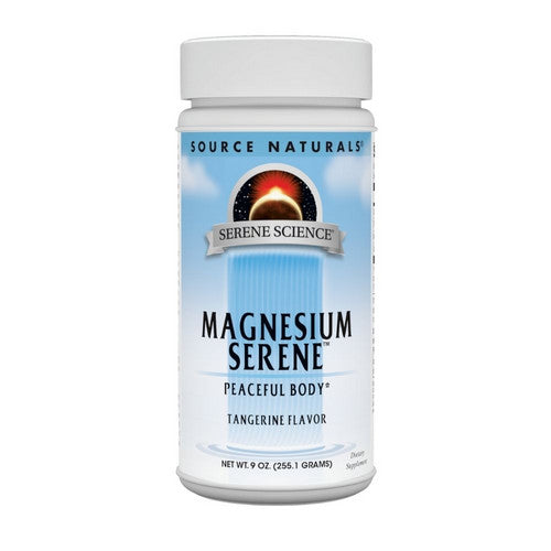 Magnesium Serene Powder Tangerine Flavor 9 oz by Source Naturals