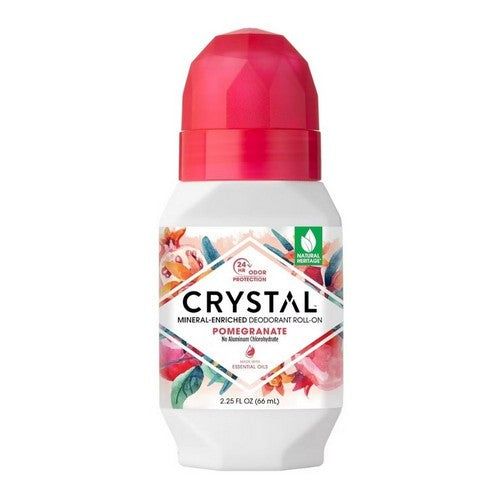 Mineral Deodorant Roll-On Pomegranate 2.25 Oz by Crystal