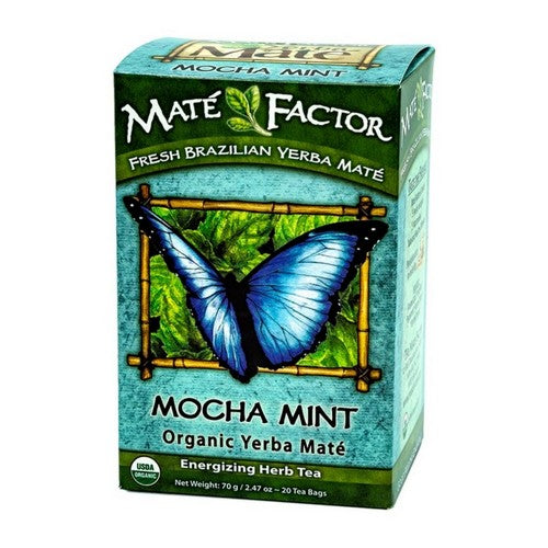Organic Yerba Mate Mocha Mint 20 Bag by The Mate Factor