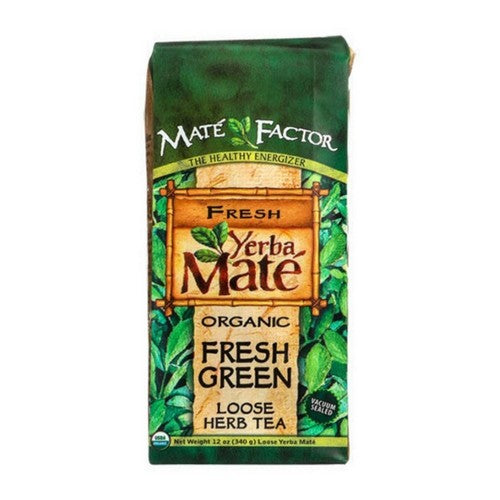 Organic Yerba Mate Loose Herb Tea Fresh Green 12 Oz by The Mate Factor