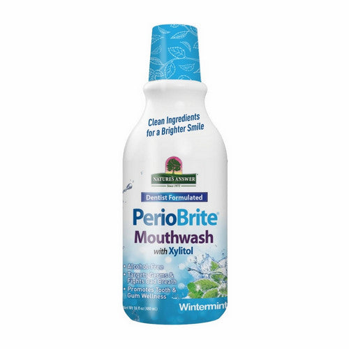 PerioBrite Mouthwash With Xylitol Wintermint 16 Oz by Nature's Answer