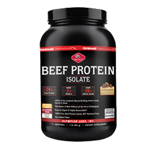 Beef Protein chocolate, 1 lb by Olympian Labs