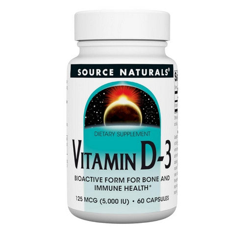 Vitamin D 60 Caps by Source Naturals