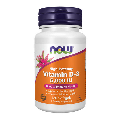 Vitamin D-3 High Potency 120 Softgels by Now Foods